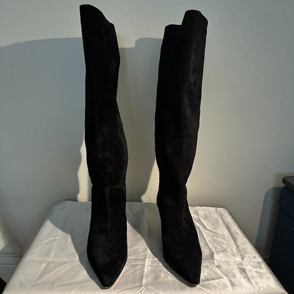 J. Crew Shoes - J.CREW Black Suede Knee-High Boots – Size 7.5